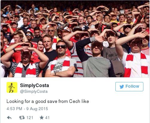 To twitter «γλέντησε» τον Τσεχ για την γκάφα στο ντεμπούτο του με την Αρσεναλ [εικόνες] | iefimerida.gr 2