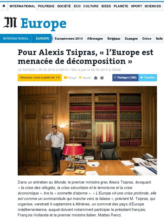 Τσίπρας στη Le Monde: Αν είμαι ζωντανός σήμερα, οφείλεται στο δημοψήφισμα | iefimerida.gr 0