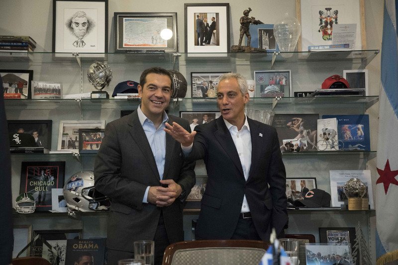 Συνάντηση Τσίπρα με τον δήμαρχο του Σικάγο -«Σημαντική η συμβολή της ελληνικής κοινότητας στην ανάπτυξη της πόλης» [εικόνες]  | iefimerida.gr 1