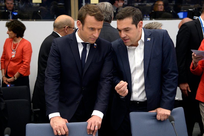 Βρυξέλλες: Ο Τσίπρας είδε Μέρκελ και Μακρόν για το χρέος [εικόνες] | iefimerida.gr 1