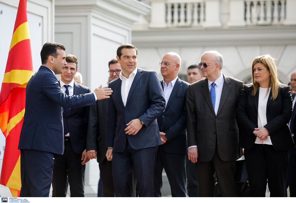 Η υποδοχή του Ζόραν Ζεφ στον Αλέξη Τσίπρα / Φωτογραφία: Intimenews/Τοσίδης Δημήτρης