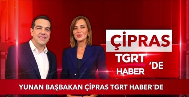 Ο Αλέξης Τσίπρας με τη δημοσιογράφο Ασλιγκιούλ Ατάσαγκουν Τσέμπι