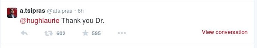 Κι όμως, o Tσίπρας απάντησε με tweet στο μήνυμα του Dr. House [εικόνες] | iefimerida.gr 1