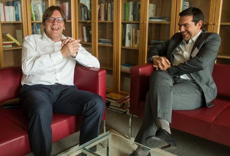 Χαρές και χαμόγελα Τσίπρα με Σουλτς και Φερχόφσταντ αλλά στηρίζει τον Γιούνκερ [εικόνες] | iefimerida.gr 4