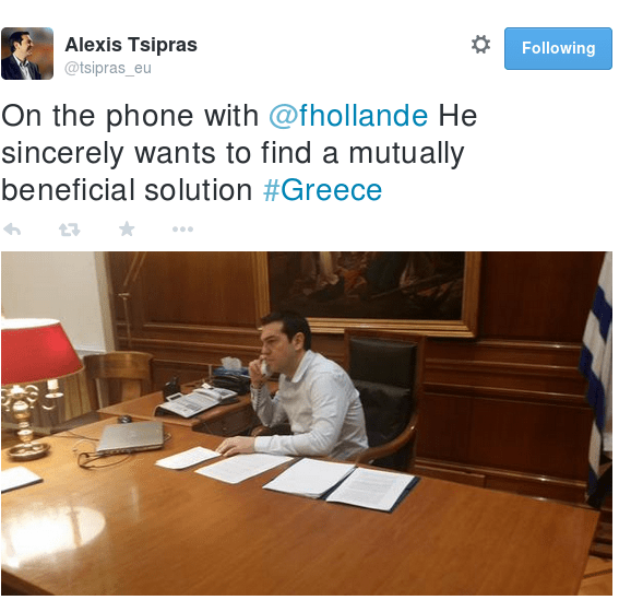 Επαφή Τσίπρα και με τον Ολάντ: «Θα μιλήσω με τη Μέρκελ», είπε ο Γάλλος Πρόεδρος [εικόνα] | iefimerida.gr 0