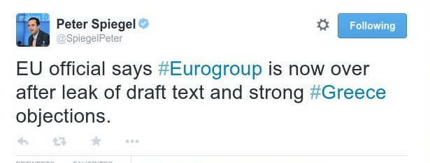 Ραγδαίες εξελίξεις: Διεκόπη το Eurogroup επειδή διέρρευσε το κείμενο | iefimerida.gr 0