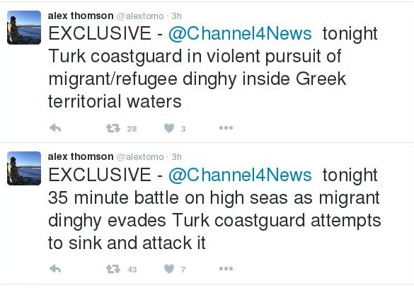 Channel 4: Η τουρκική ακτοφυλακή προσπάθησε να βυθίσει λέμβο με πρόσφυγες μέσα στα ελληνικά χωρικά ύδατα [εικόνες & βίντεο] | iefimerida.gr 0