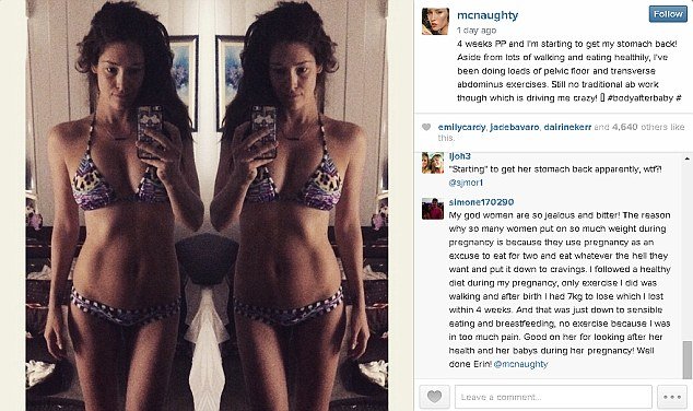 Κοιλιακοί φέτες ένα μήνα μετά τη γέννα -Οι φωτογραφίες της καλλονής Erin McNaught που δίχασαν [εικόνες] | iefimerida.gr 1