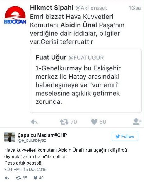 Τα γυρίζει τώρα ο Ερντογάν: Ο αρχηγός της Τουρκικής Αεροπορίας ευθύνεται για την κατάρριψη του ρωσικού μαχητικού [εικόνες] | iefimerida.gr 6