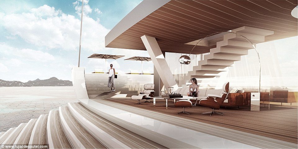 Το γιοτ με τους γυάλινους τοίχους - Ενα πλωτό παλάτι με κήπο, μπαρ και βεράντα που καταλήγει στη θάλασσα [εικόνες] | iefimerida.gr 0