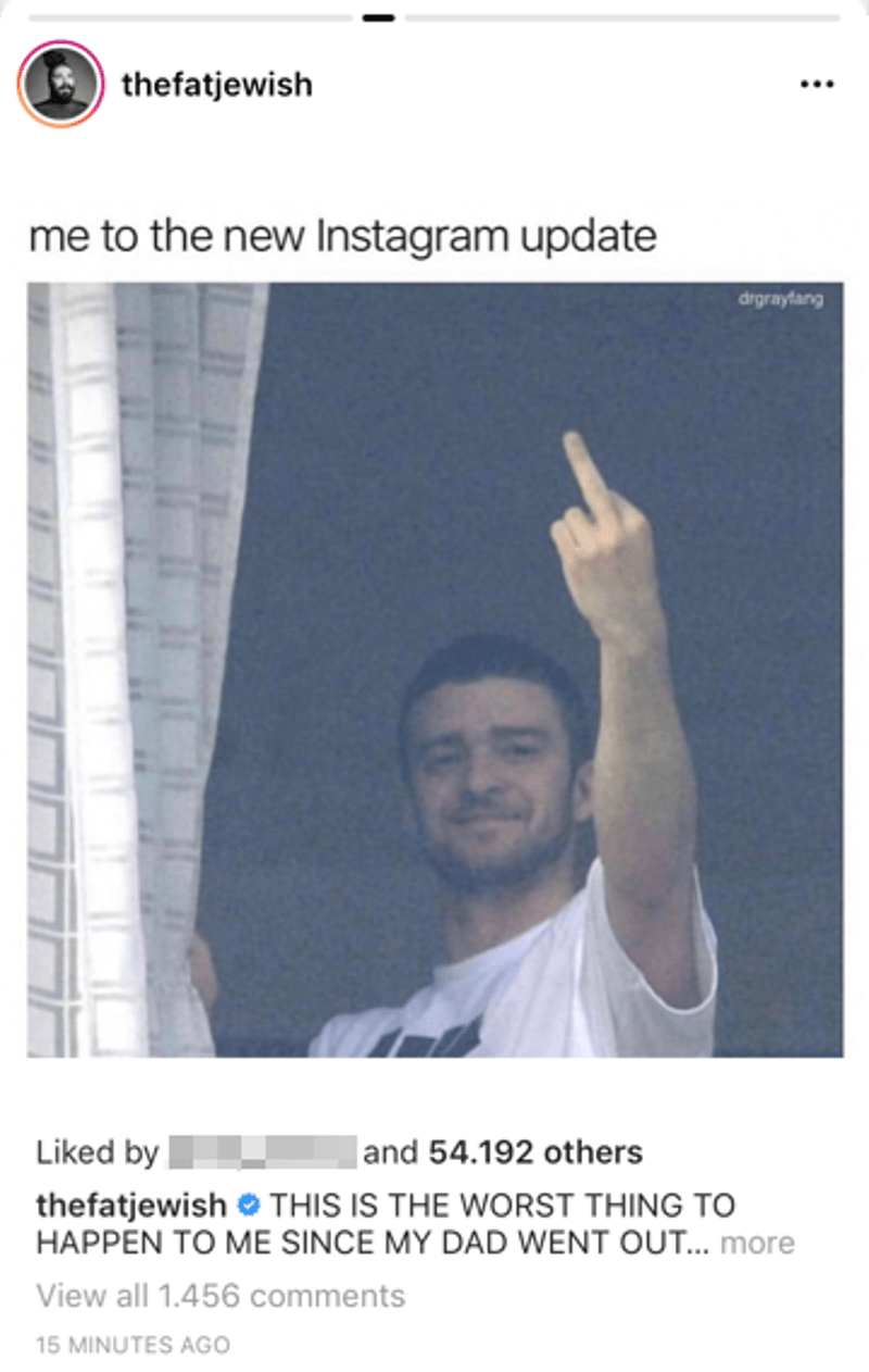 Το Instagram έκανε update και... αφηνίασαν οι φαν -Tο scrolling γινόταν προς το πλάι [εικόνες] | iefimerida.gr 0