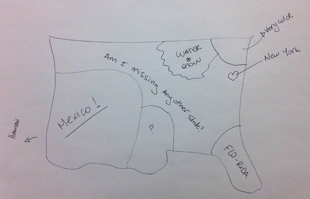 Τους ζήτησαν να ζωγραφίσουν το χάρτη τις ΗΠΑ και ιδού το αποτέλεσμα-Οι Αμερικανοί είναι αγεωγράφητοι  [εικόνες] | iefimerida.gr 1