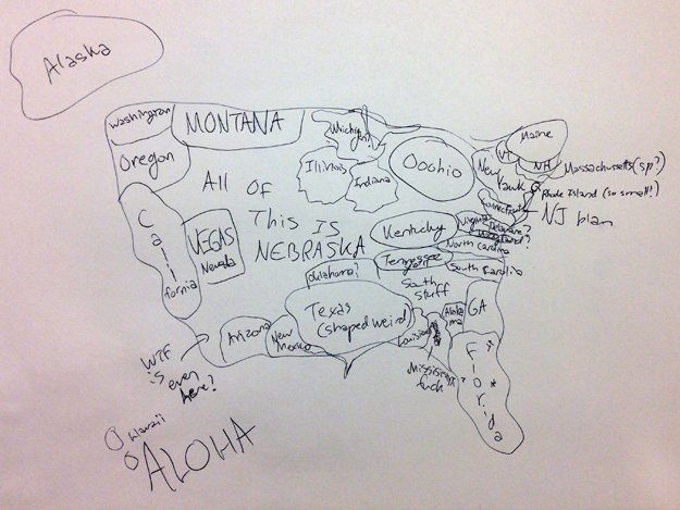 Τους ζήτησαν να ζωγραφίσουν το χάρτη τις ΗΠΑ και ιδού το αποτέλεσμα-Οι Αμερικανοί είναι αγεωγράφητοι  [εικόνες] | iefimerida.gr 2