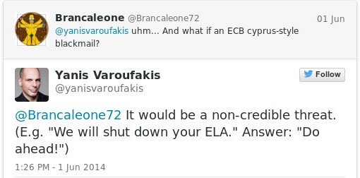 Ο Βαρουφάκης είχε προβλέψει την απόφαση της ΕΚΤ το 2012 -Γιατί τζογάρει ότι δεν είναι πραγματική απειλή [εικόνες] | iefimerida.gr 1