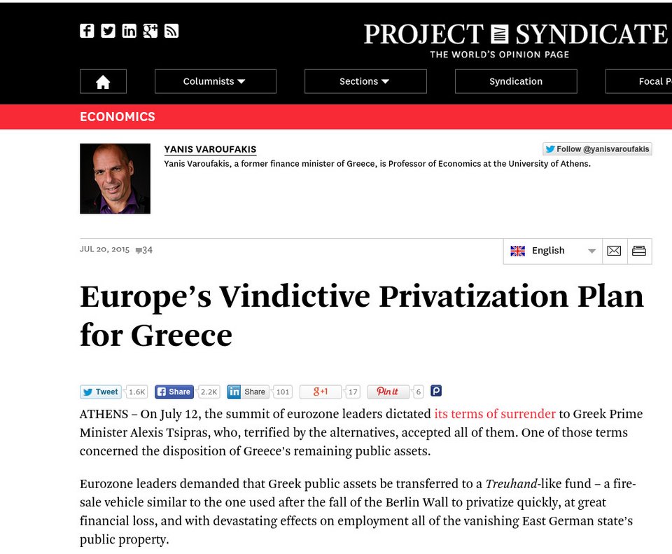 Κι άλλη δουλειά βρήκε ο Βαρουφάκης -Αρθρογράφος και σε πορτογαλική εφημερίδα  | iefimerida.gr 0