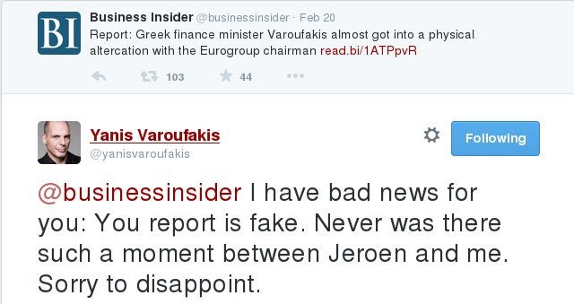 Ο Βαρουφάκης απαντά στο Business Insider για τον καβγά με τον Ντάισελμπλουμ: Σας έχω άσχημα νέα... [εικόνες] | iefimerida.gr 0