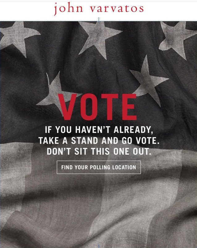 Ο διάσημος Ελληνοαμερικανός σχεδιαστής Τζον Βαρβάτος στέλνει χιλιάδες email: Πηγαίνετε να ψηφίσετε [εικόνα] | iefimerida.gr 0