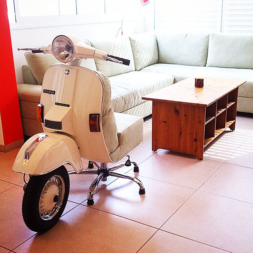 Designer βάζει τη Vespa στο σαλόνι -Γίνεται τραπεζάκι, λάμπα και σκαμπό [εικόνες]  | iefimerida.gr 5