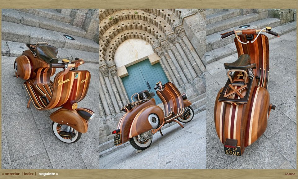 Mια βέσπα από ξύλο -Δώρο πατέρα σε κόρη [εικόνα] | iefimerida.gr 0