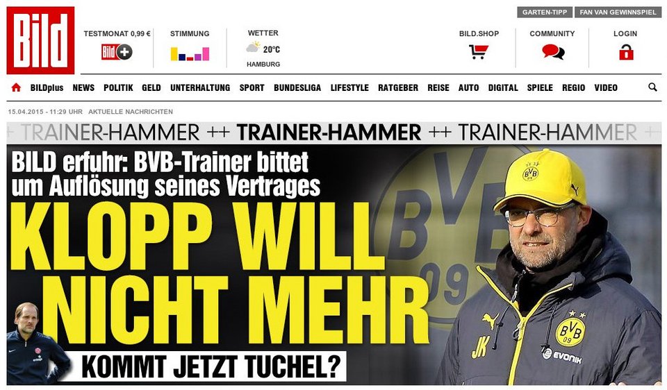 «Βόμβα» στην Ντόρτμουντ: Ζήτησε να φύγει ο Γιούργκεν Κλοπ! [εικόνες] | iefimerida.gr 1