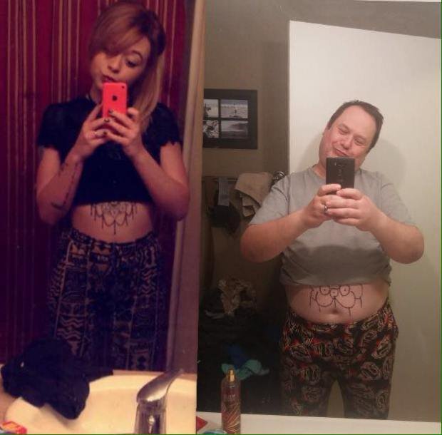 Ενας πατέρας μιμείται τις πόζες της κόρης του και... ρίχνει το ίντερνετ! [εικόνες] | iefimerida.gr 1