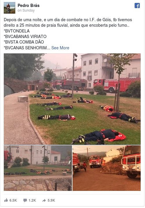 Εγινε viral: Πυροσβέστες κοιμούνται σαν άψυχες κούκλες, στην πυρκαγιά της Πορτογαλίας [εικόνες] | iefimerida.gr 0