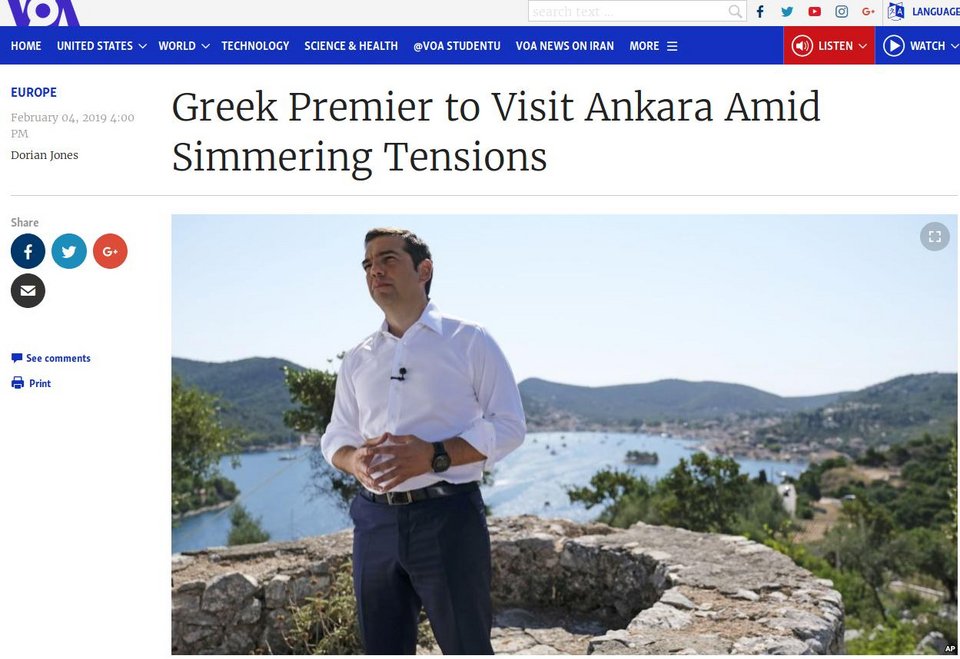 Διεθνή ΜΜΕ: Μορατόριουμ 6-12 μιλίων για τις αερομαχίες θα προτείνει ο Τσίπρας στον Ερντογάν | iefimerida.gr 1