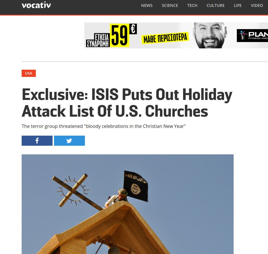Το ISIS απειλεί με μακελειό στις γιορτές Ευρώπη και ΗΠΑ | iefimerida.gr 0