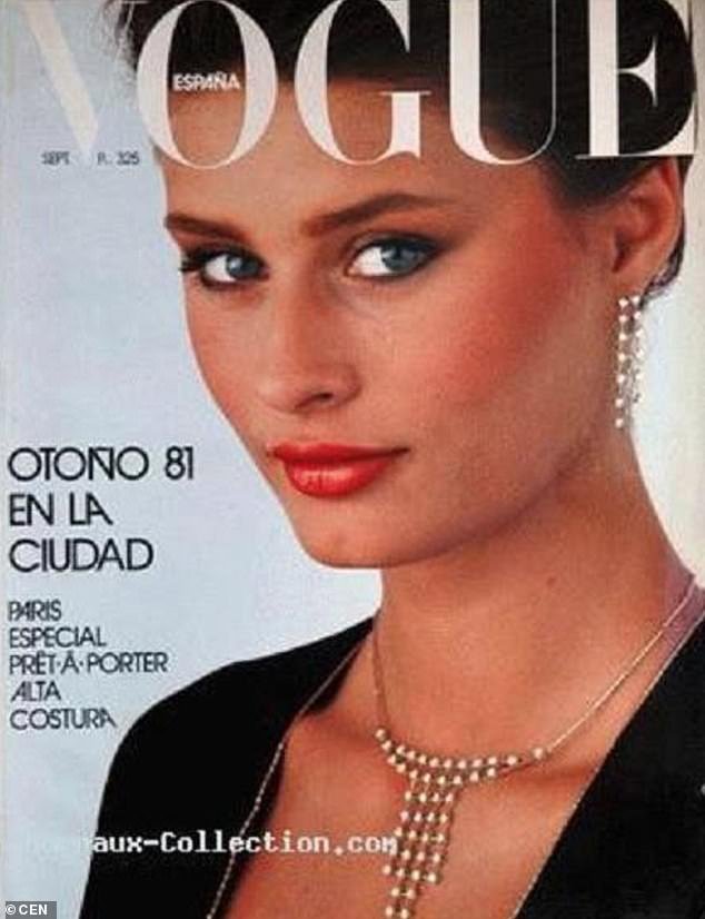 Στο εξώφυλλο της Ισπανικής Vogue το 1981.