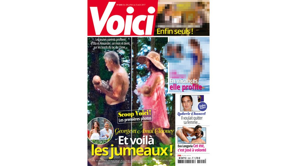 Παπαράτσι φωτογράφησαν τα δίδυμα του Κλούνεϊ -Εξαλλος, απειλεί με μηνύσεις [εικόνες] | iefimerida.gr 0