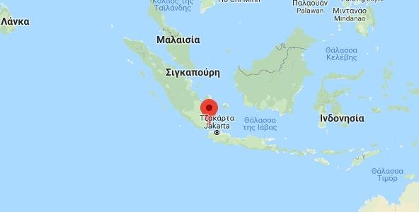 Χάρτης του Κρακατόα (Πηγή: Google Maps)