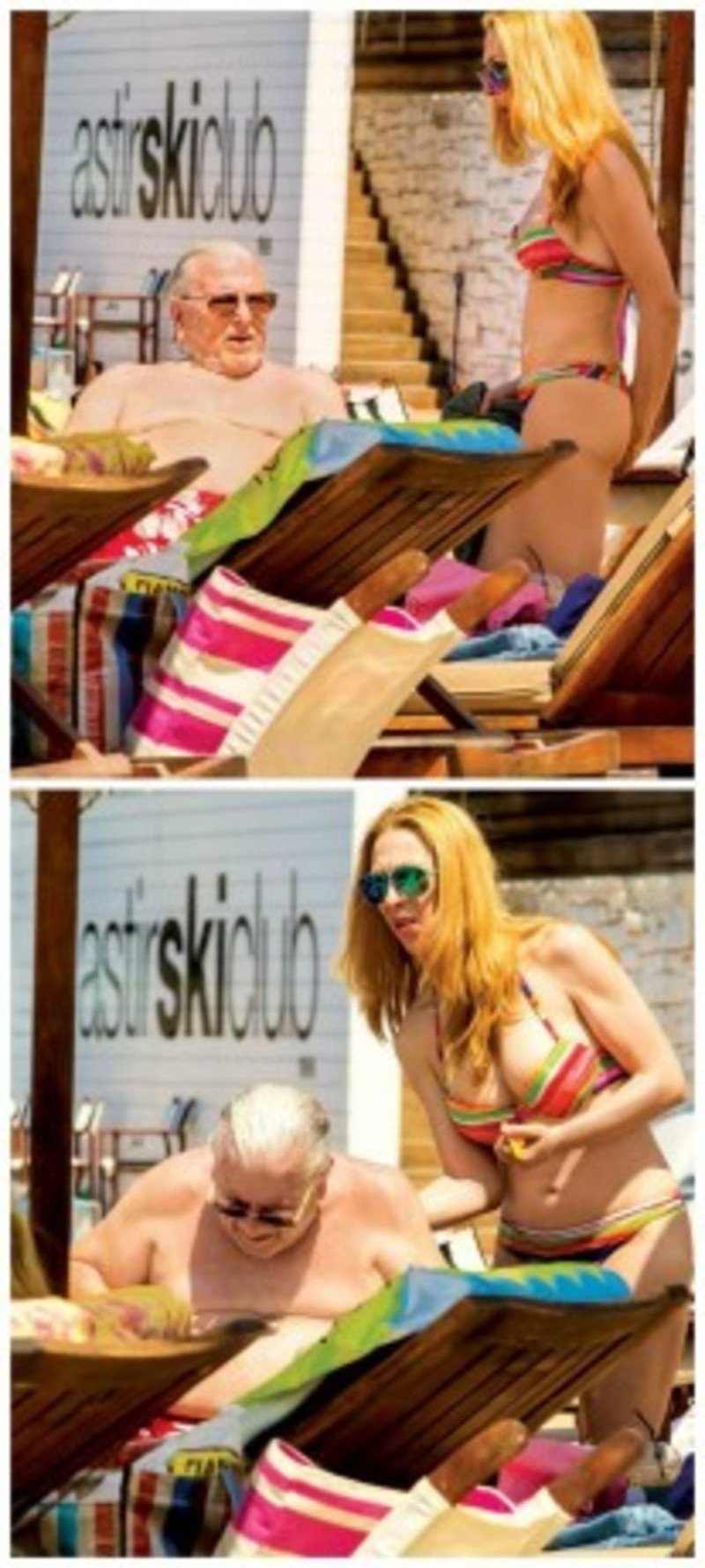 Ο Βουτσάς με το μαγιό του κάνει τρελίτσες με την κατά 50 χρόνια νεότερη σύντροφό του [εικόνες] | iefimerida.gr 1