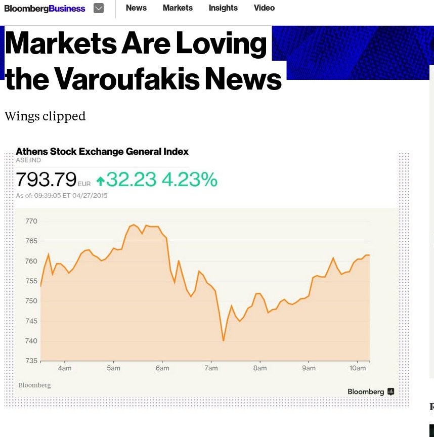 Bloomberg: Οι αγορές χαίρονται που κόπηκαν τα φτερά του Βαρουφάκη | iefimerida.gr 0