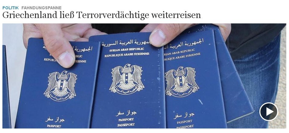 Die Welt: Η Ελλάδα επέτρεψε σε τρομοκράτες να μπουν στην Ευρώπη | iefimerida.gr 0