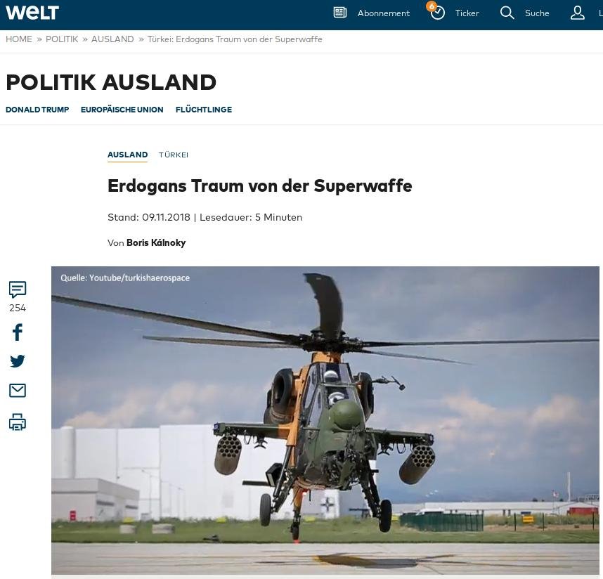 Die Welt: Ο Ερντογάν θέλει να μετατρέψει την Τουρκία σε γίγαντα των εξοπλισμών | iefimerida.gr 0