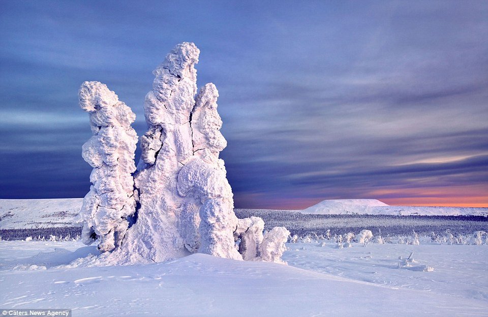 Στους -35 βαθμούς: Εκεί που το χιόνι... καταπίνει τον ήλιο και ντύνει τα πάντα στα λευκά [εικόνες] | iefimerida.gr 1