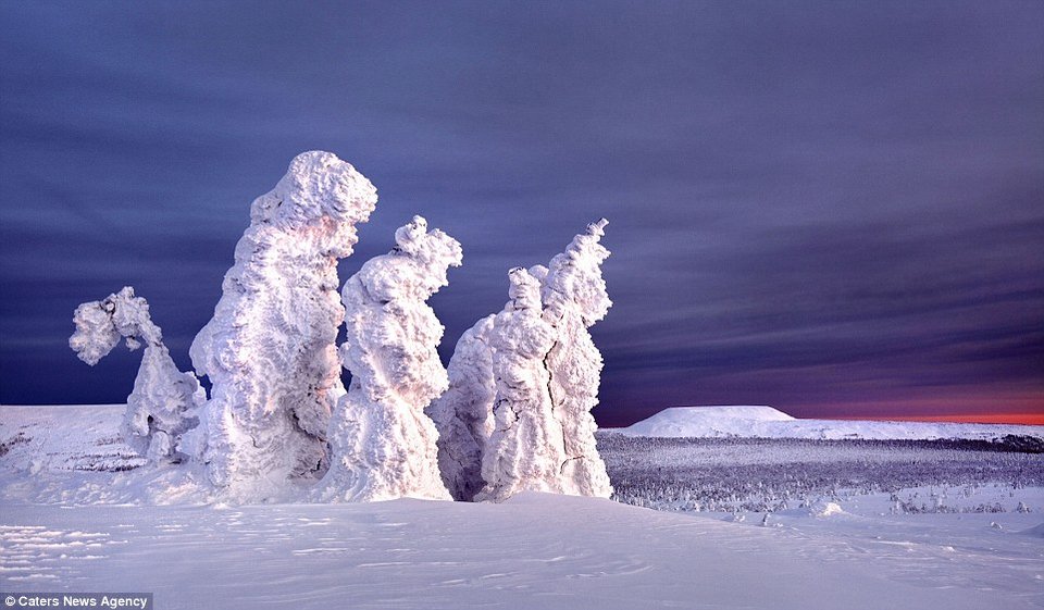 Στους -35 βαθμούς: Εκεί που το χιόνι... καταπίνει τον ήλιο και ντύνει τα πάντα στα λευκά [εικόνες] | iefimerida.gr 0