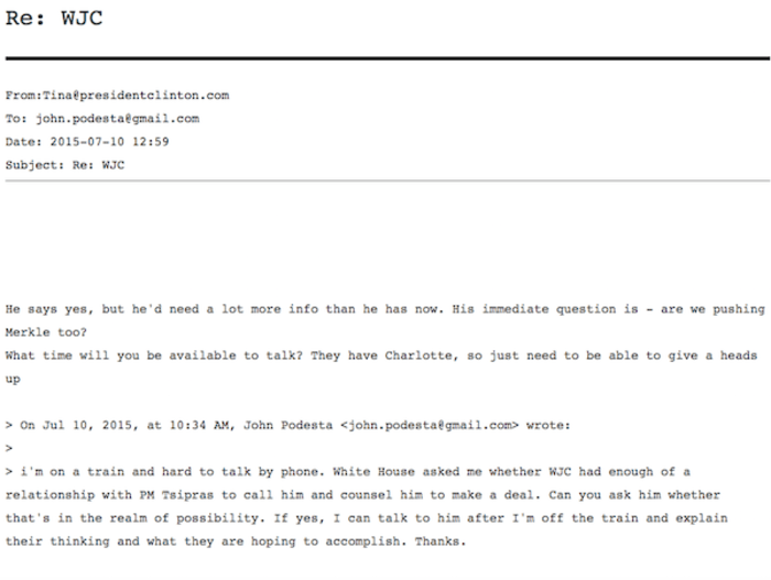 Wikileaks: Ο Κλίντον παρενέβη στον Τσίπρα για να υπογράψει μνημόνιο το 2015 | iefimerida.gr 0