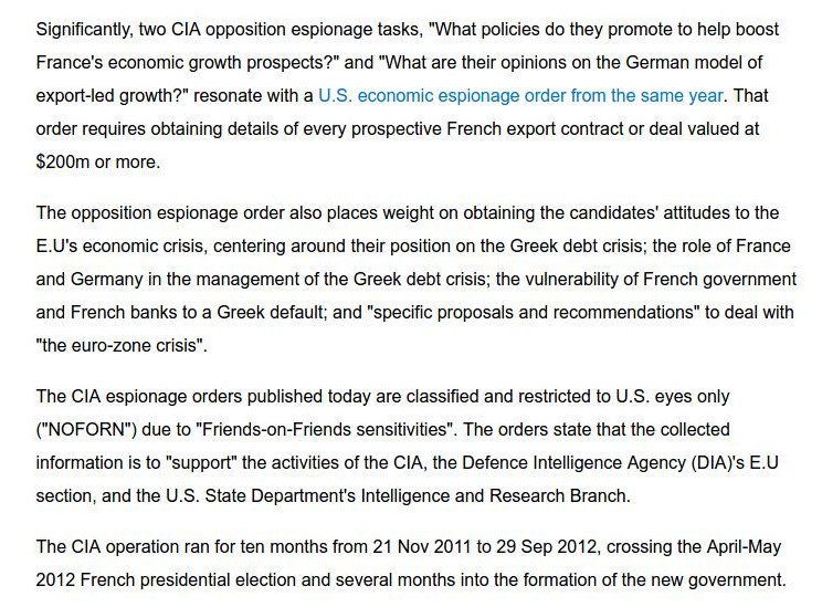 WikiLeaks: Η CIA παρακολουθούσε τα πάντα για την κρίση χρέους της Ελλάδας μέσω Γαλλίας | iefimerida.gr 0