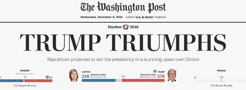 Οι πρώτες αντιδράσεις των αμερικανικών ΜΜΕ στην απρόσμενη νίκη Τραμπ [εικόνες] | iefimerida.gr 3