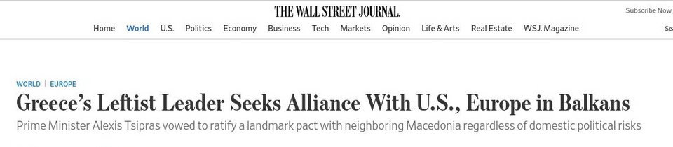 Τσίπρας στην WSJ: Δεν θα πέσει η κυβέρνηση ακόμη και αν φύγει ο Καμμένος | iefimerida.gr 0