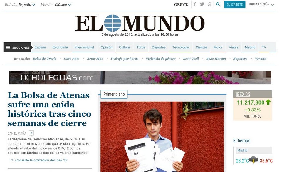 «Ναυάγιο», «ιστορική πτώση»: Στα πρωτοσέλιδα των διεθνών ΜΜΕ το κραχ στο Χρηματιστήριο [εικόνες] | iefimerida.gr 6