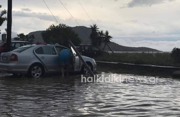 Eικόνες Aποκάλυψης στη Χαλκιδική: Πλημμύρισαν σπίτια, βυθίστηκαν αυτοκίνητα [εικόνες & βίντεο] | iefimerida.gr 4