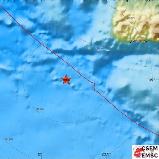 Σεισμός 4,3 Ρίχτερ με το «καλημέρα» στα Χανιά | iefimerida.gr 0