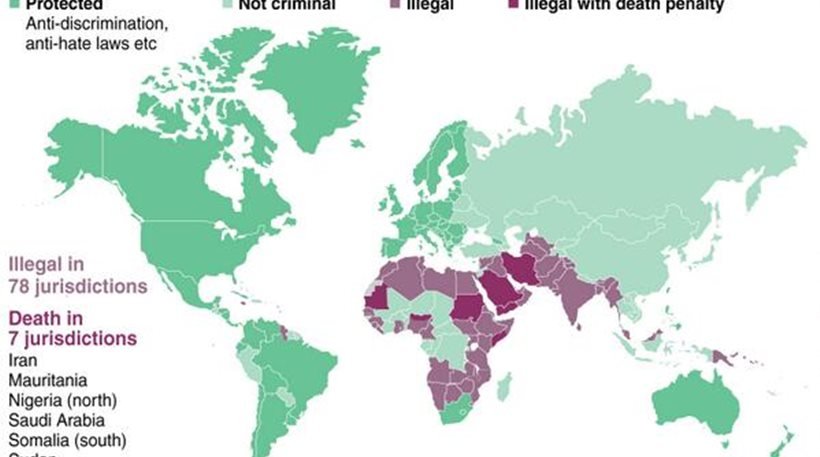 Κι όμως, το 2014 σε 7 χώρες οι ομοφυλόφιλοι οδηγούνται στο εκτελεστικό απόσπασμα [χάρτης] | iefimerida.gr 0