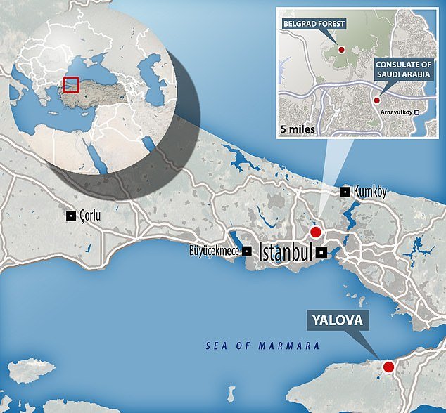 Τα δύο σημεία, τα δύο δάση που ερευνούν οι τουρκικές αρχές
