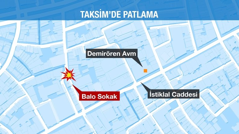 Ισχυρή έκρηξη στο κέντρο της Κωνσταντινούπολης -Πληροφορίες για 5 νεκρούς [εικόνες&βίντεο] | iefimerida.gr 2