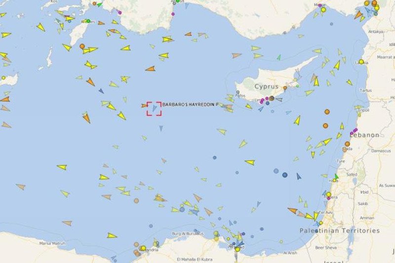 Νέα τουρκική πρόκληση- Το Barbaros πλέει στην κυπριακή ΑΟΖ συνοδεία πολεμικών | iefimerida.gr 0
