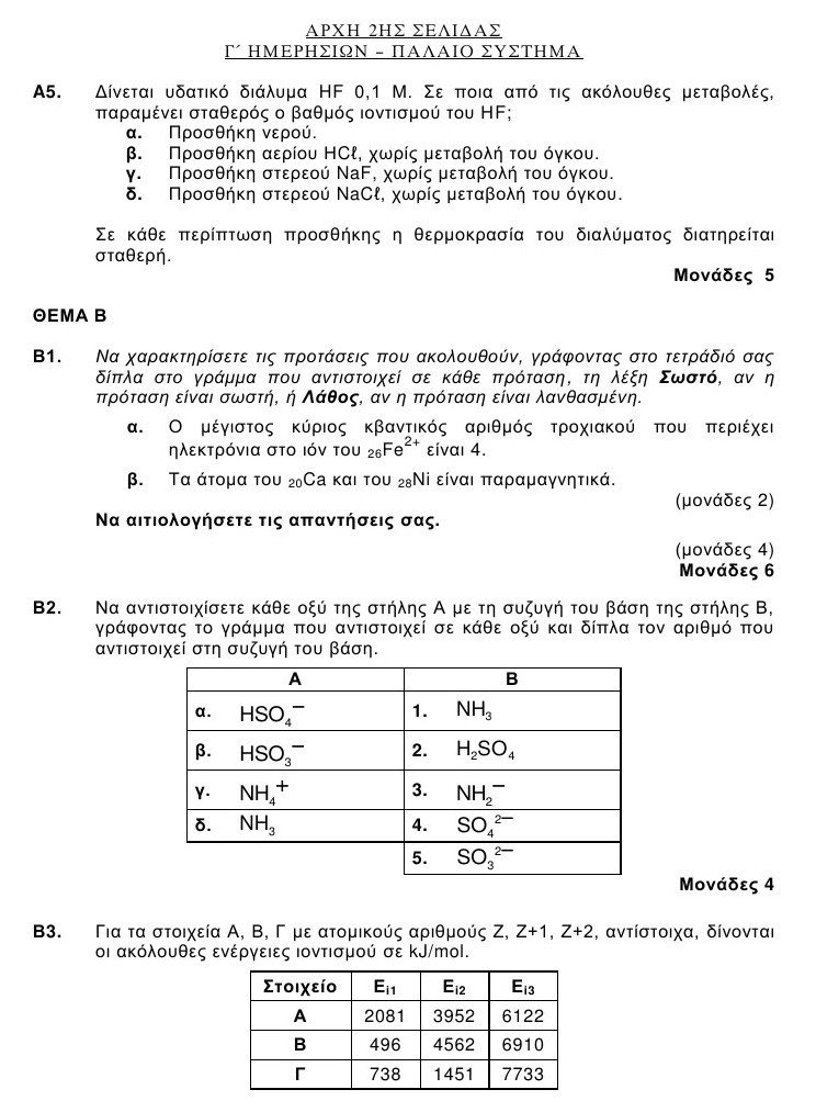 Πανελλαδικές 2016: Αυτά είναι τα θέματα που έπεσαν σε Λατινικά και Χημεία [pdf] | iefimerida.gr 10
