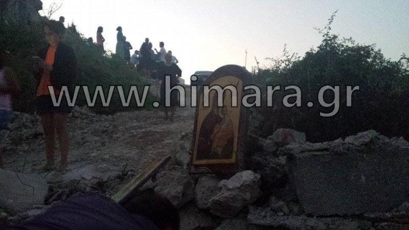 Χειμάρα: Αλβανοί κατεδάφισαν τον Αγιο Αθανάσιο [εικόνες] | iefimerida.gr 7